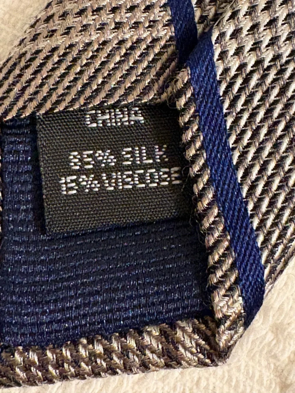Michael Kors Silk Blend Plaid Necktie - Brown/Beige/Blue